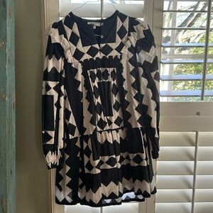 Sea black and off white short dress